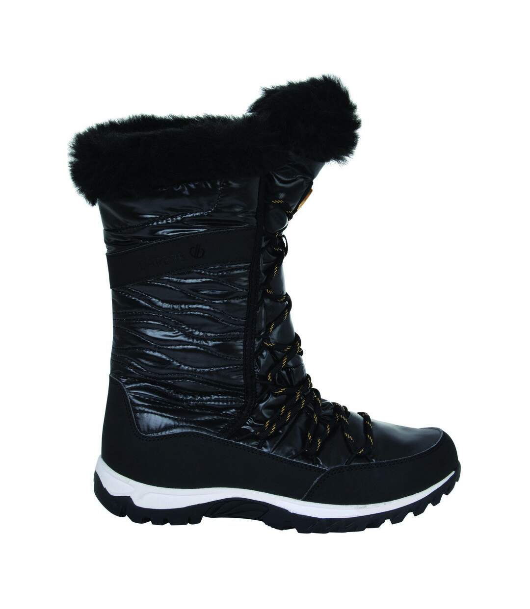 Womens kardrona ii faux fur trim snow boots black Dare 2b-1