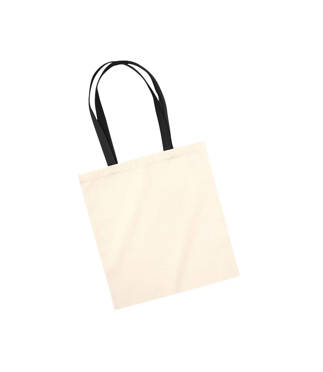 Earthaware Organic Bag For Life Contrast Tote Bag One Size Natural Black Westford Mill-2