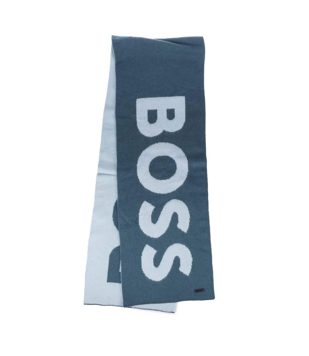 Womens/ladies Feodoro Scarf One Size Turquoise White Boss-2
