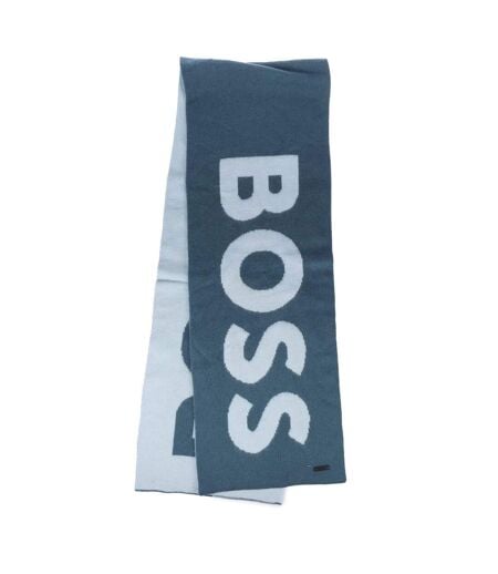 Womens/ladies Feodoro Scarf One Size Turquoise White Boss