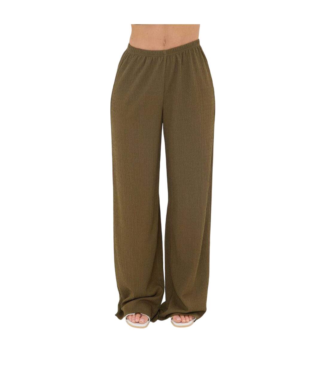 Pantalon Palazzo Femme Vert Kaki I Saw It First-2