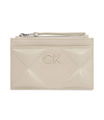 Portefeuille Beige Femme Calvin Klein Jeans Quilt Cardholder - Taille unique