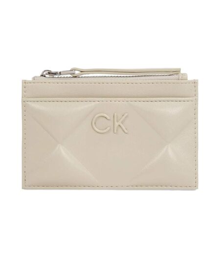 Portefeuille Beige Femme Calvin Klein Jeans Quilt Cardholder - Taille unique