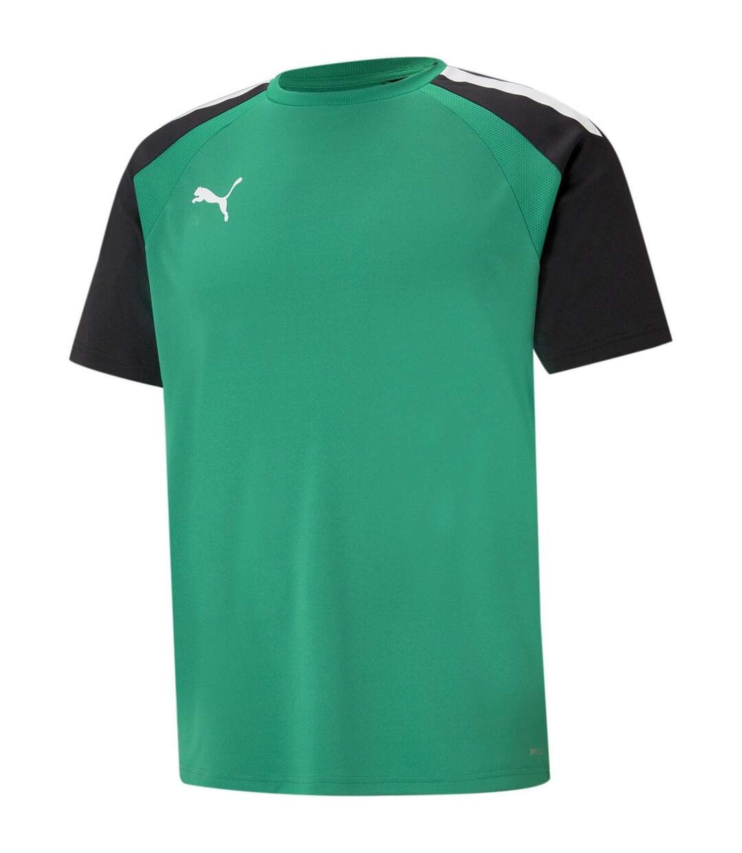 Mens Teampacer Colour Block T-shirt Green Black White Puma-1