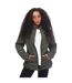 Womens/ladies Renika Short Puffer Jacket Khaki Green Ted Baker-1