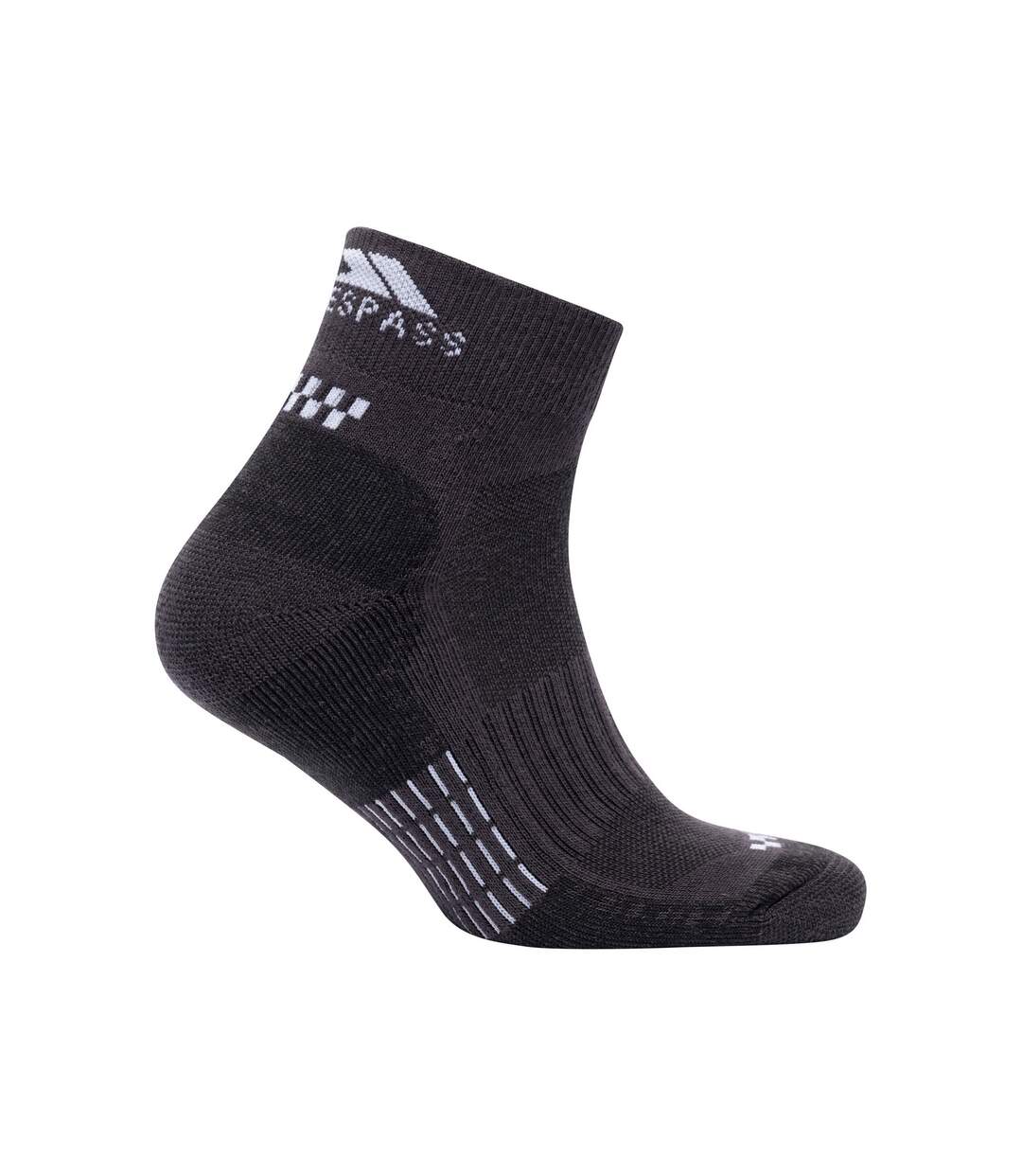 Chaussettes De Sport Champ Adulte Charbon Blanc Trespass-4