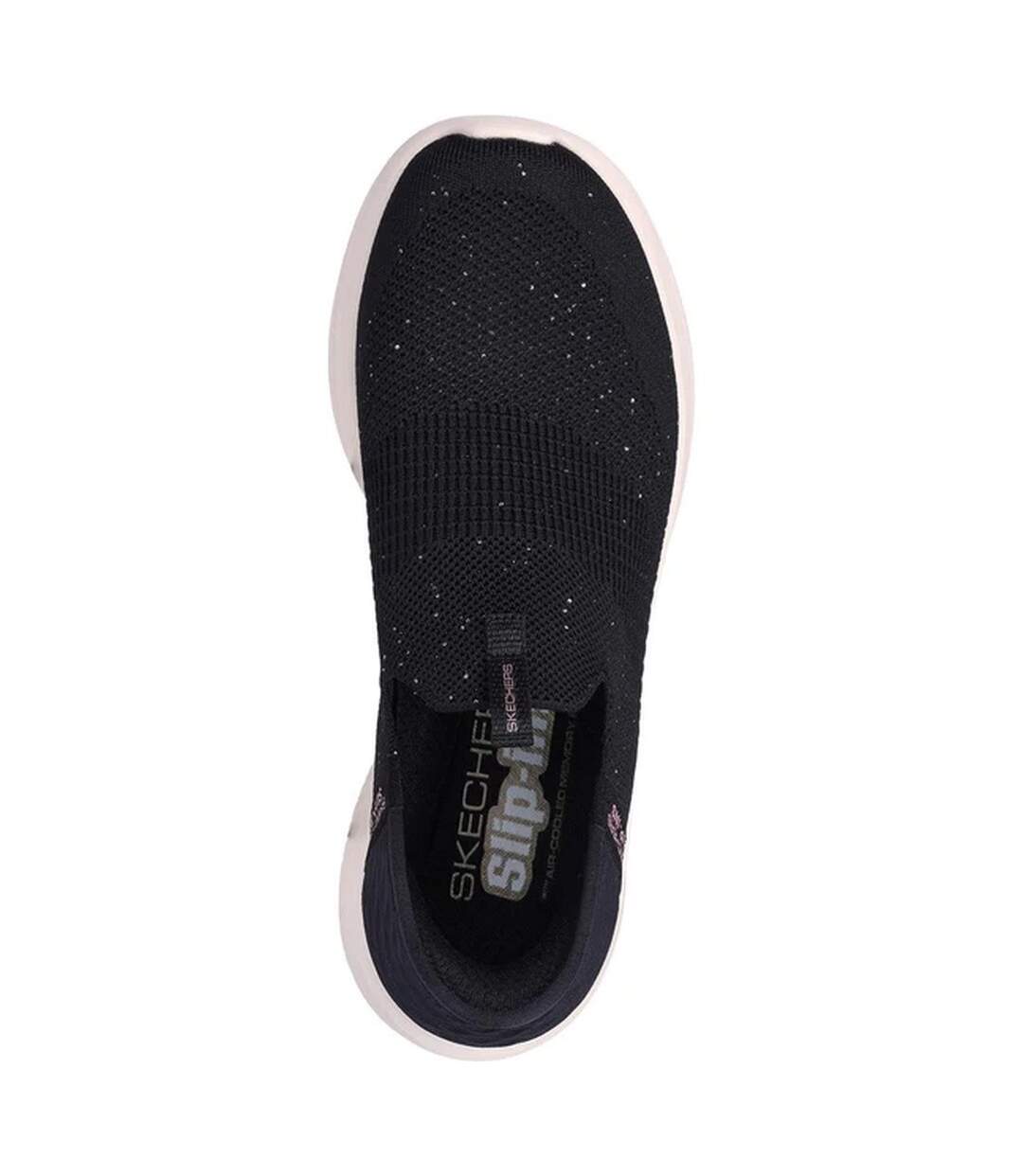 Womens/ladies Ultra Flex 3.0 Trainers Black Rose Gold Skechers-3