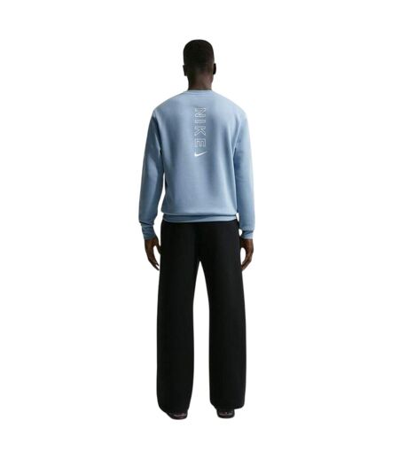 Mens City Side Logo Crew Neck Sweatshirt Blue Nike
