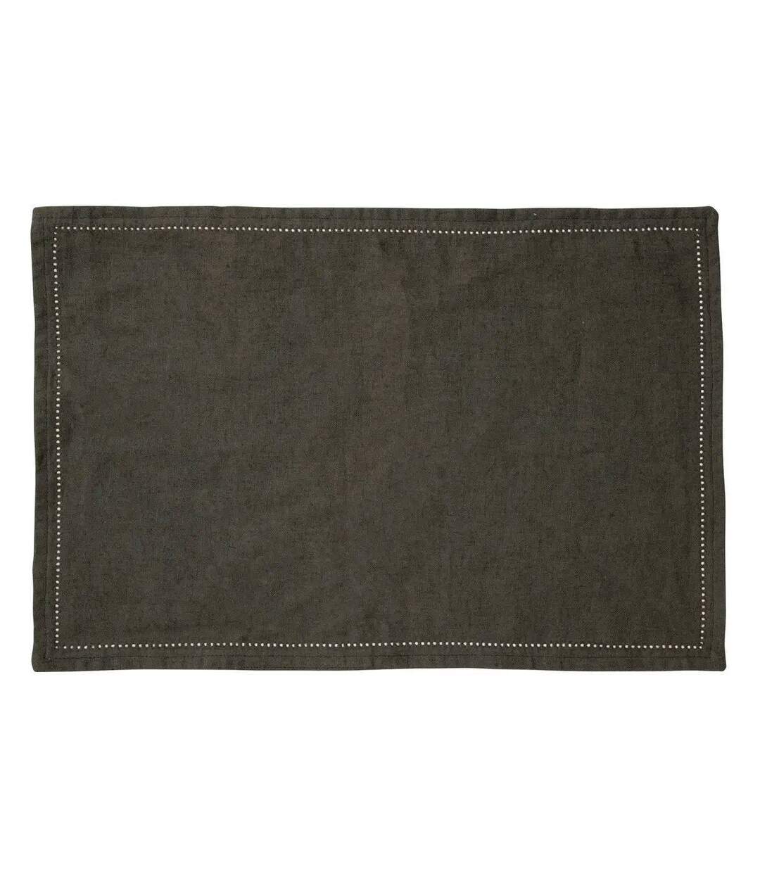 Set de Table en Lin Elina 30x45cm Vert Kaki-1