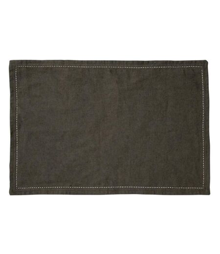 Set de Table en Lin Elina 30x45cm Vert Kaki