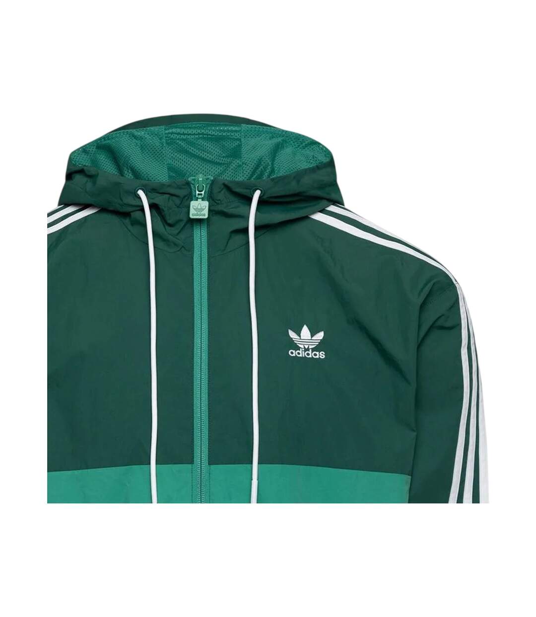 Mens Originals Terrace Woven Hooded Jacket Green Adidas-3