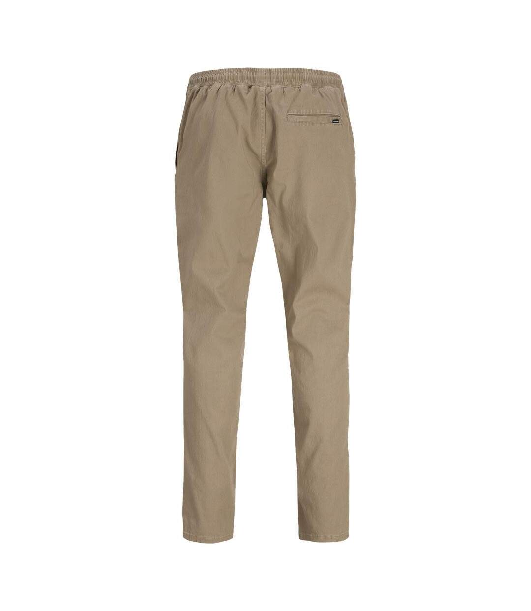 Pantalon fluide taupe homme jack & jones hace-2