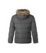 Doudoune Matelassée Motif/style Bord Duveteux Homme Gris Minoti-3
