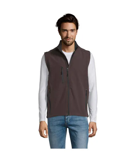 Veste Sans Manches Rallye Homme Chocolat Foncé SOLS