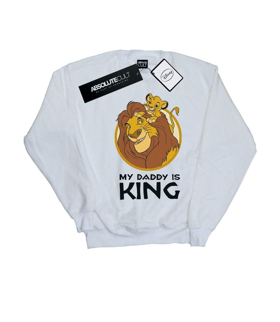 Disney Sweat Womens/Ladies The Lion King My Daddy Is King (Blanc) - UTBI22115-1