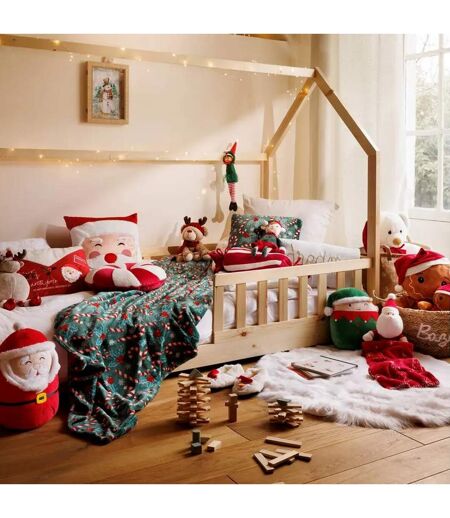 Peluche Déco Père Noël Squishy 35cm Rouge