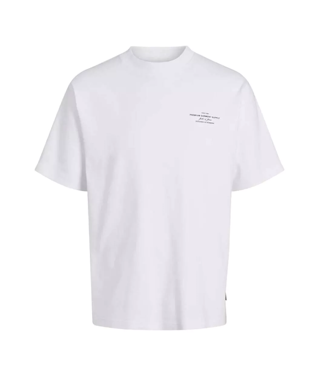 T-shirt Chad Branding Homme Blanc Jack And Jones-2