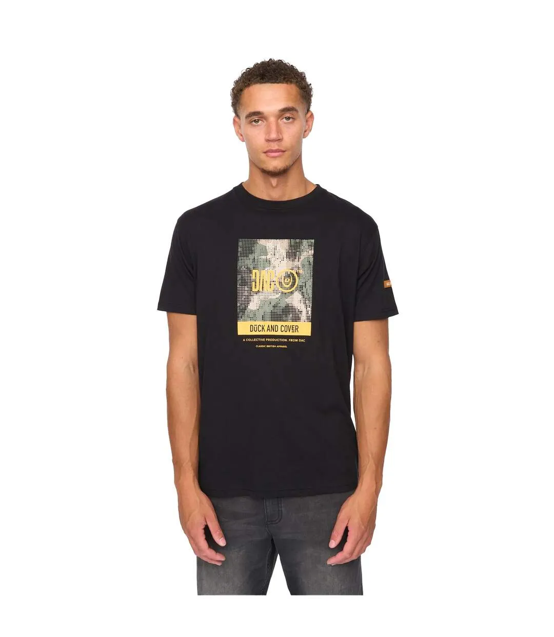 Mens Camostack T-shirt Black Duck And Cover-2