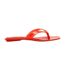Womens/ladies Minimalist Jelly Flat Flip Flops Red Steve Madden-1