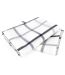 Lot de 2 torchons cuisine toile SQUARES LIN coton et lin-1