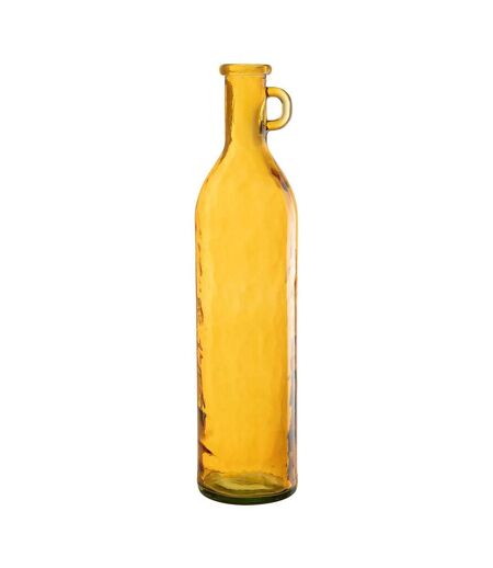 Vase Anse en Verre Bouteille 75cm Ocre