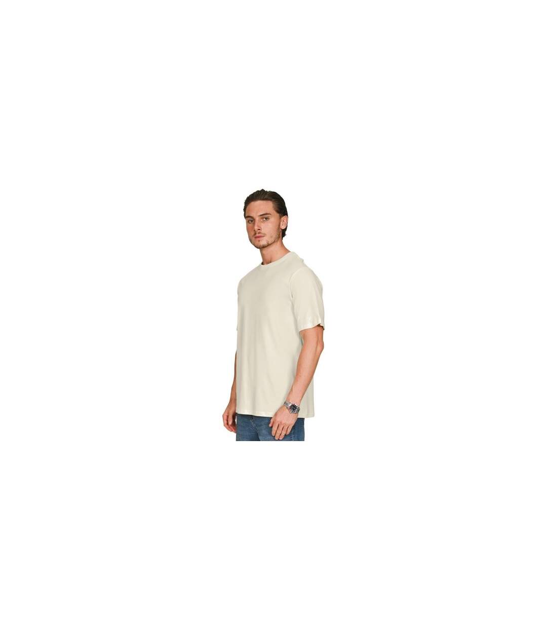 T-shirt Adulte Blanc Délavé Casual Classics-1