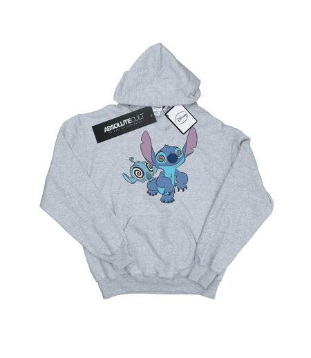 Disney Sweat à capuche hypnotisé Lilo And Stitch Femme/Ladies (Gris sportif) - UTBI5534