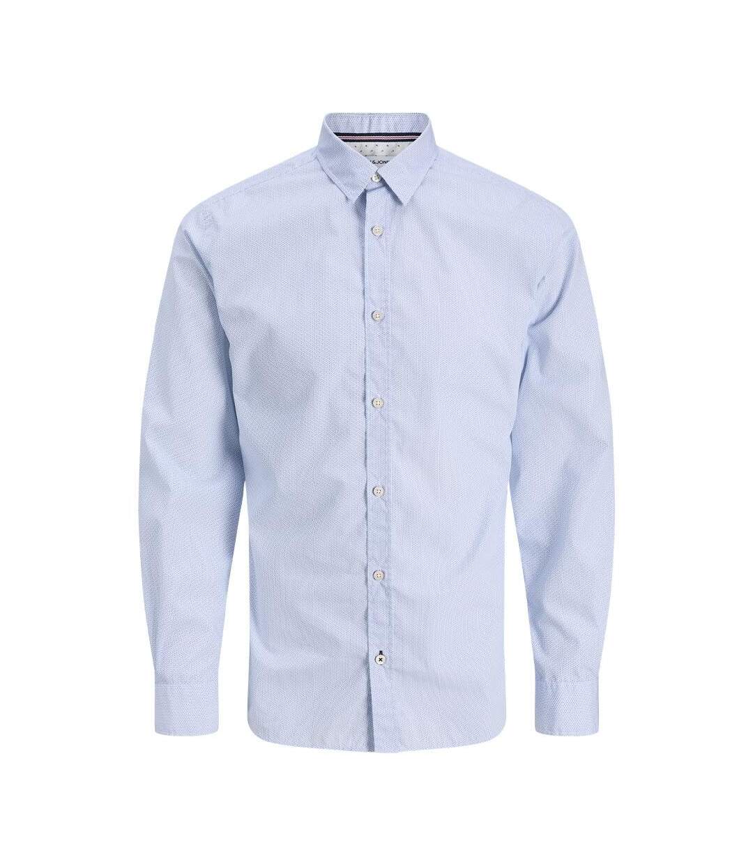 Chemise bleu clair à motifs homme jack & jones parker-1