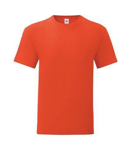 Fruit Of The Loom Mens Iconic T-Shirt (Flame Orange)