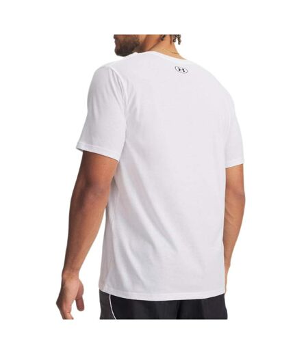 T-shirt blanc foncé homme under armour camo chest stripe