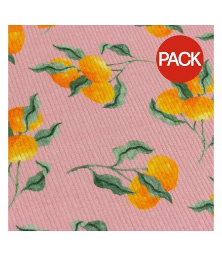 Pack of 4  Oranges placemat  one size pink Furn