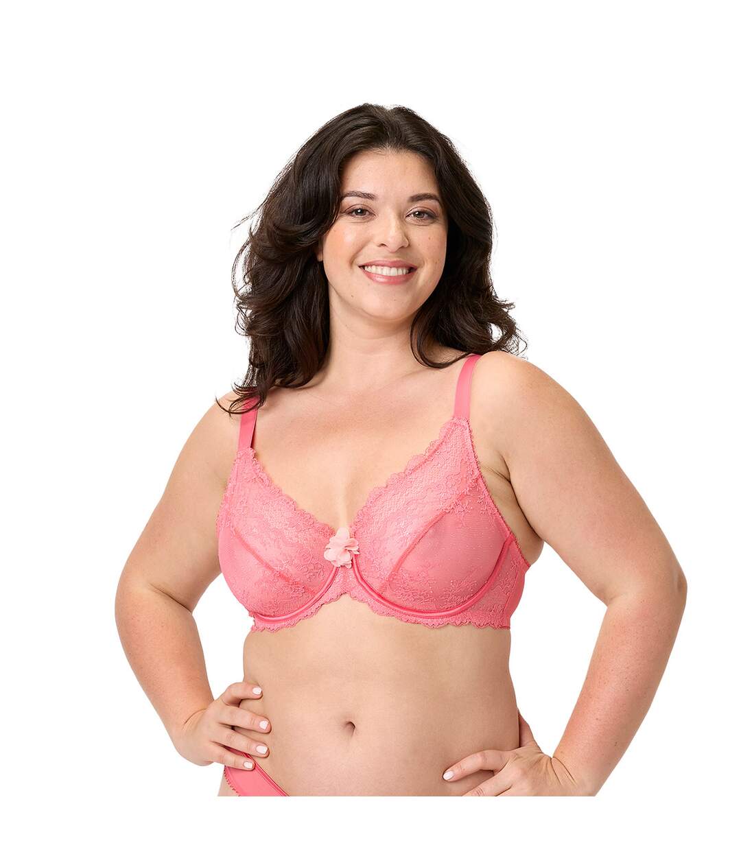 Soutien-gorge armatures grand maintien rose Etoile-2