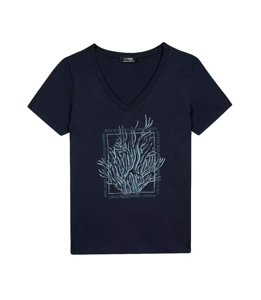 T-Shirt marine homme tbs sevkitee-1