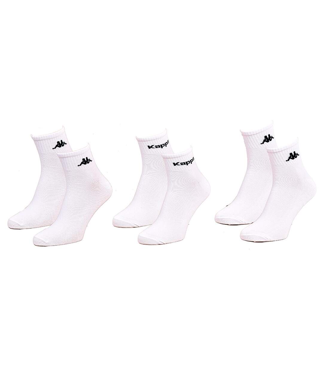 Chaussettes homme KAPPA Socquettes Pack de 3 paires Blanches