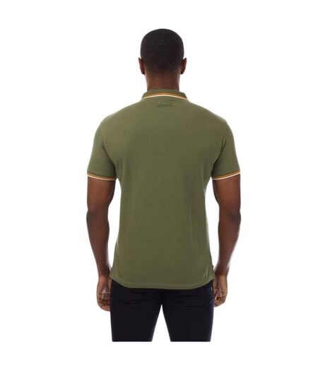 Polo Manches Courtes Homme Vert Blanc Aquascutum