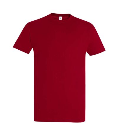 T-shirt manches courtes imperial homme rouge foncé SOLS