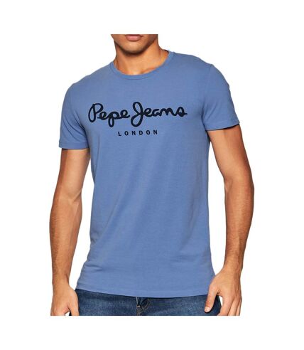 T-shirt Bleu Homme Pepe Jeans Original Stretch