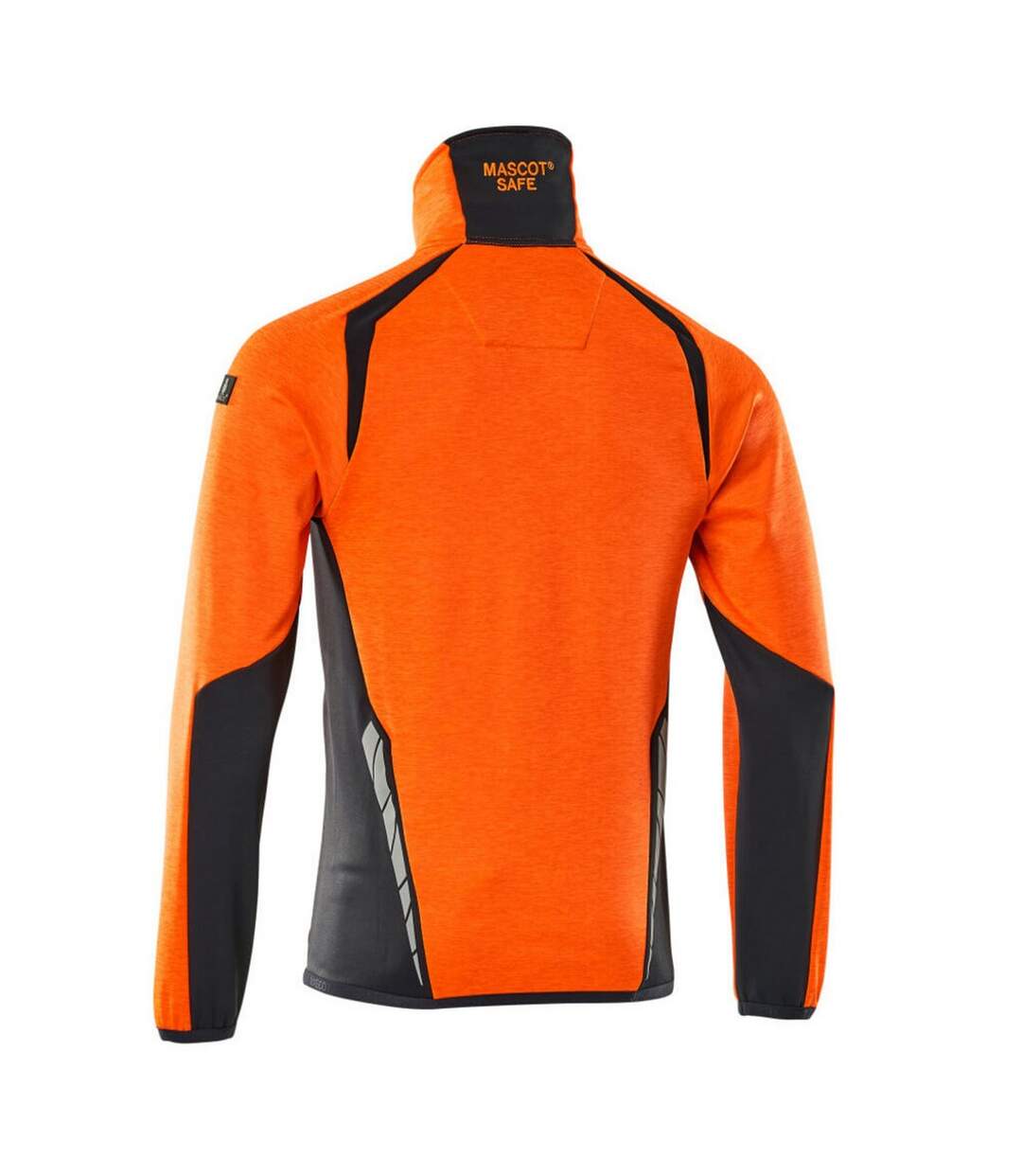 Veste Polaire Accelerate Safe Homme Orange Fluo Bleu Marine Foncé Mascot-2