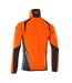 Veste Polaire Accelerate Safe Homme Orange Fluo Bleu Marine Foncé Mascot-2