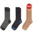 Lot De 3  Chaussettes Homme Vert Anthracite Marron Ted Baker-1