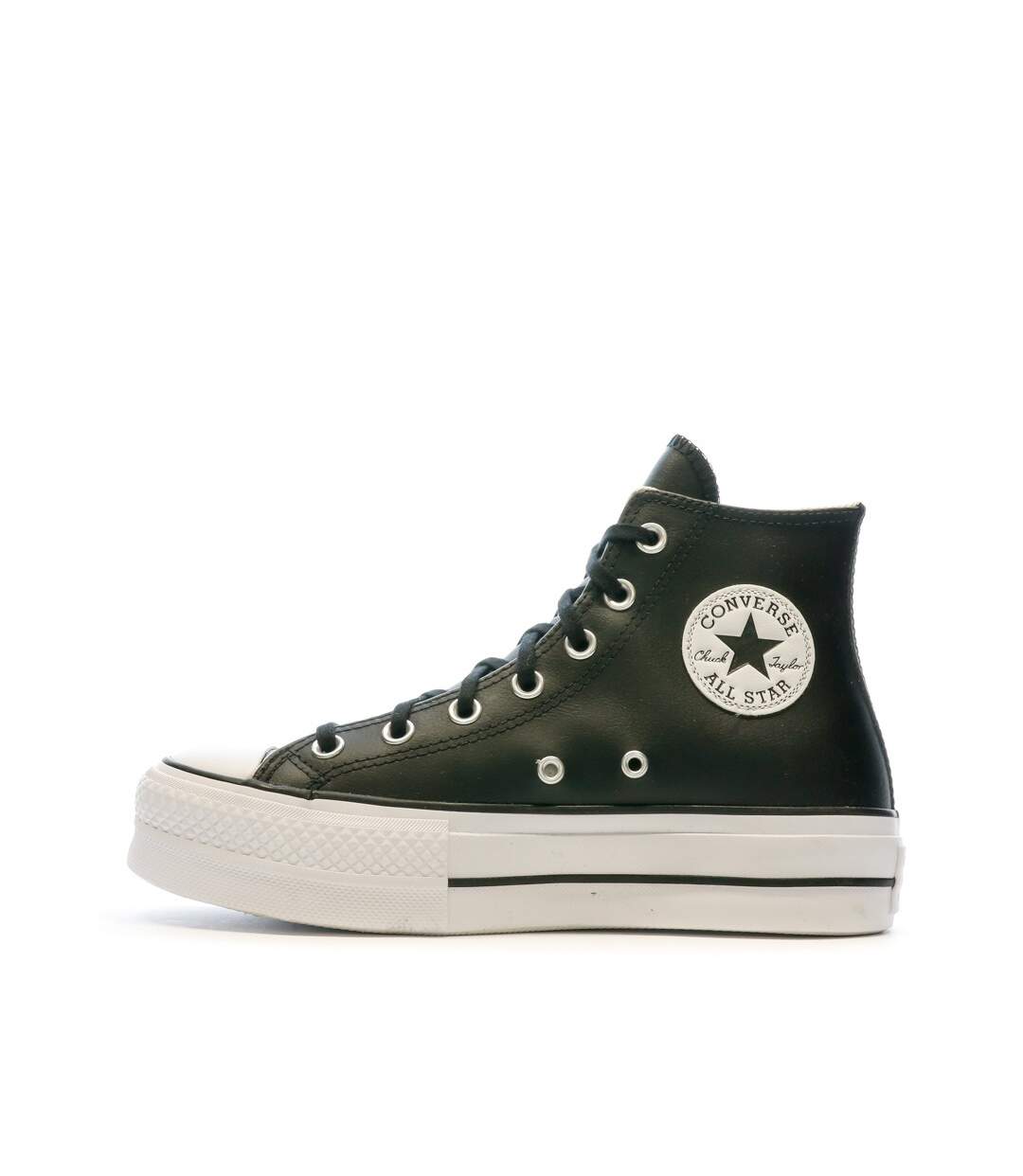 Baskets Noir Femme Converse All Star Platform Leather-1