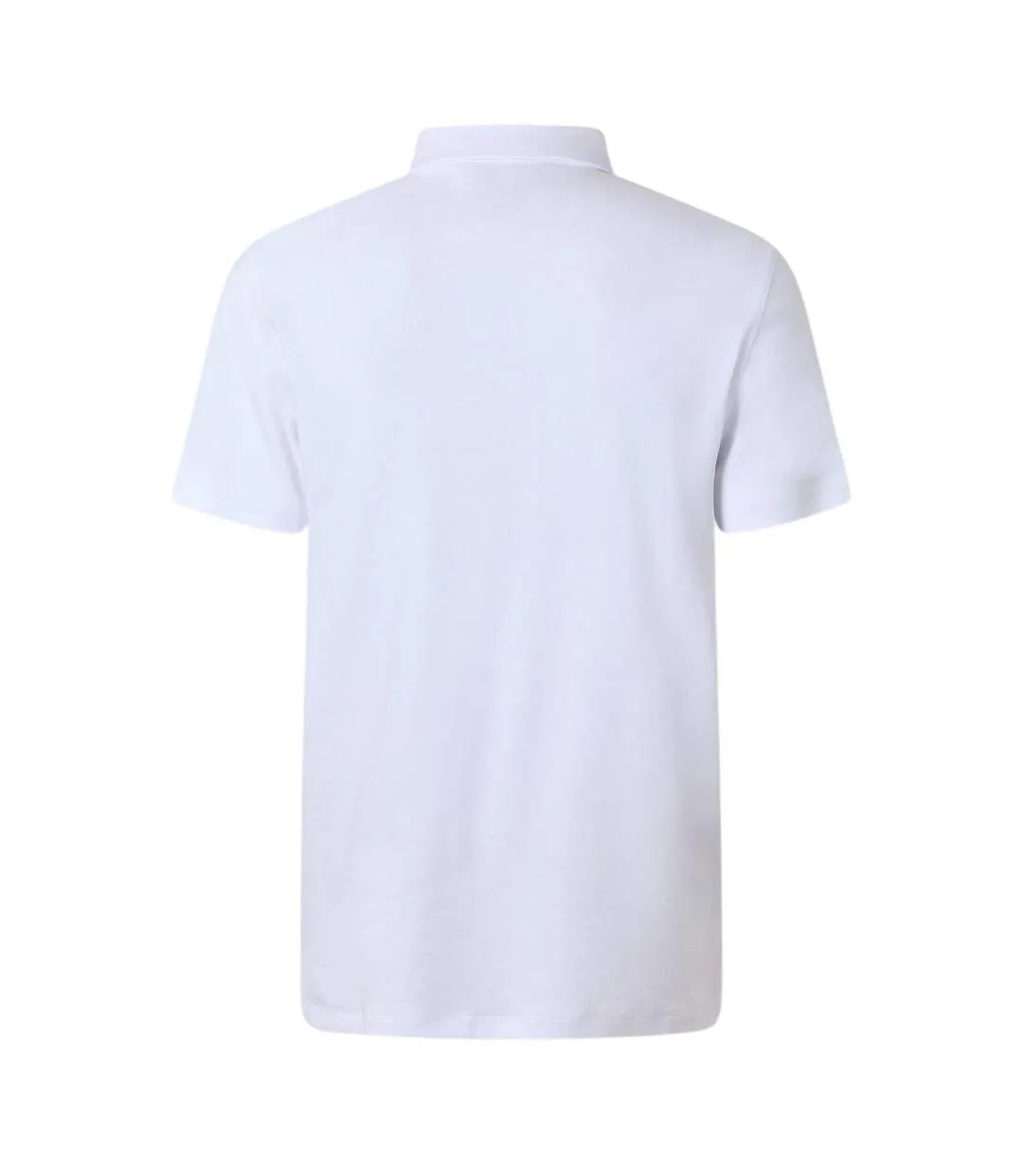 Mens Pima Cotton Collared Short-sleeved Polo Shirt Bright White Calvin Klein-3