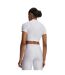 Womens/ladies Heatgear Crop Top White Under Armour-2