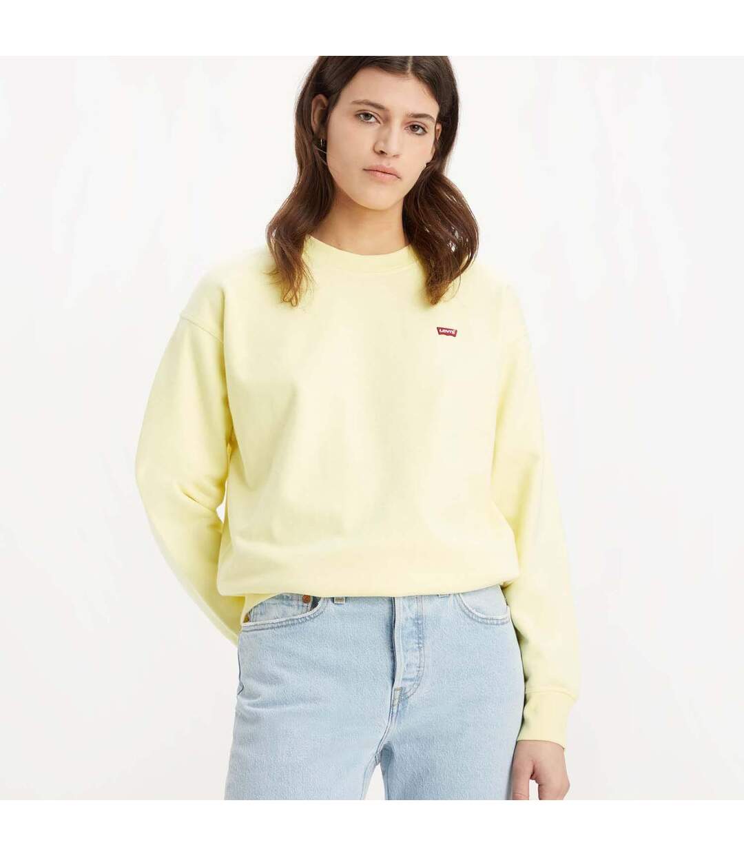 Sweat Femme Jaune Levis-4