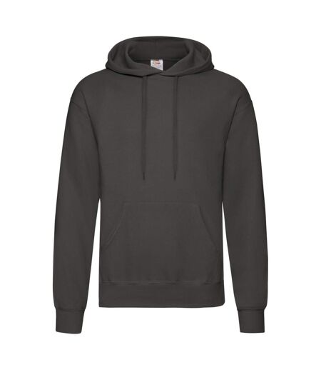 Mens Classic Hoodie Light Graphite Fruit Of The Loom