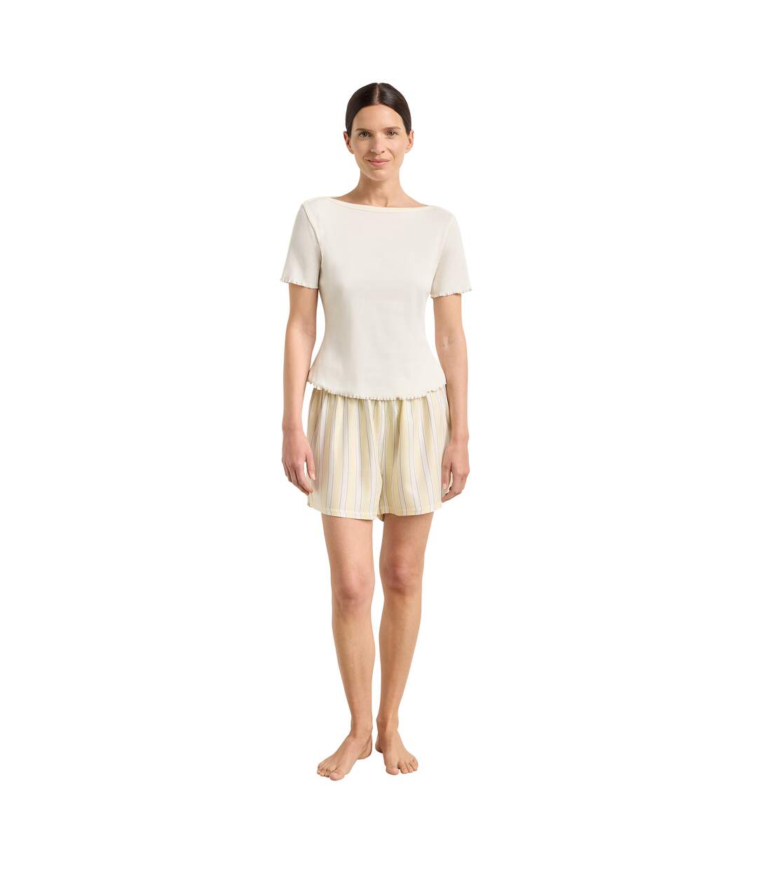 Haut de pyjama manches courtes Soft Blush-1