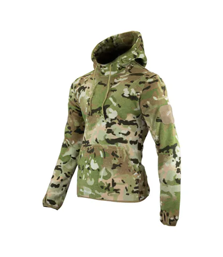 Sweat À Capuche Motif/style Camouflage Homme Kaki Viper