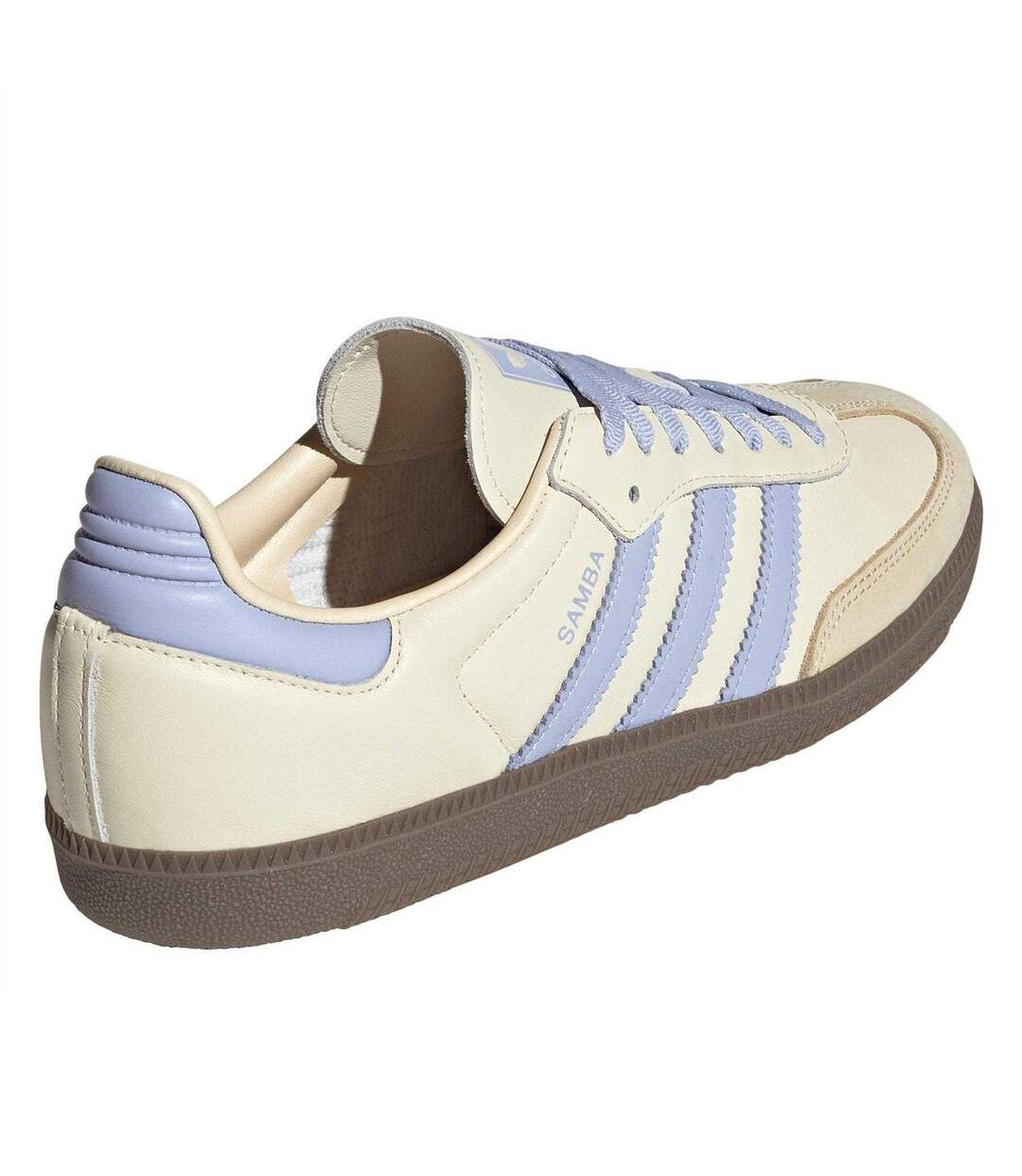 Womens/ladies Samba Og Leather Trainers Cream Adidas-2
