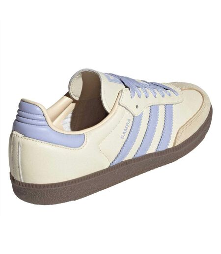 Womens/ladies Samba Og Leather Trainers Cream Adidas