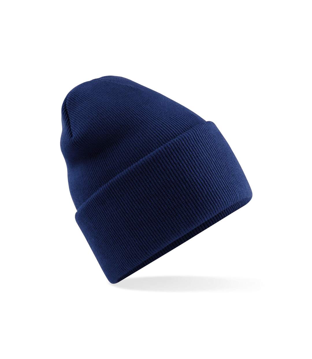 Bonnet Uni À Revers Large Original Adulte Bleu Marine Beechfield-2